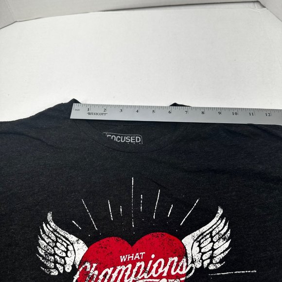 Focused Apparel Men's Size Large What Champions Are Made Of Tee Shirt Preowned - Picture 6 of 11
